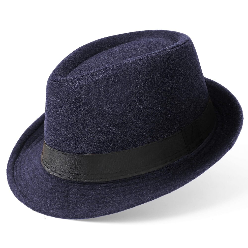 1822 Straw Trilby Fedora Hat -1920s Felt Panama Hat Short Brim Summer Cap